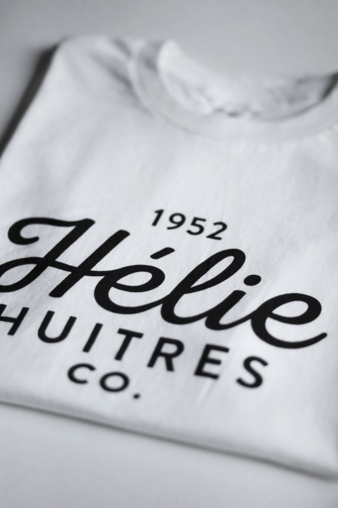 T-shirt Huîtres Hélie Blanc